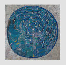 Pale Blue Dot paper and acrylic  on canvas, 'Pale Blue Dot '